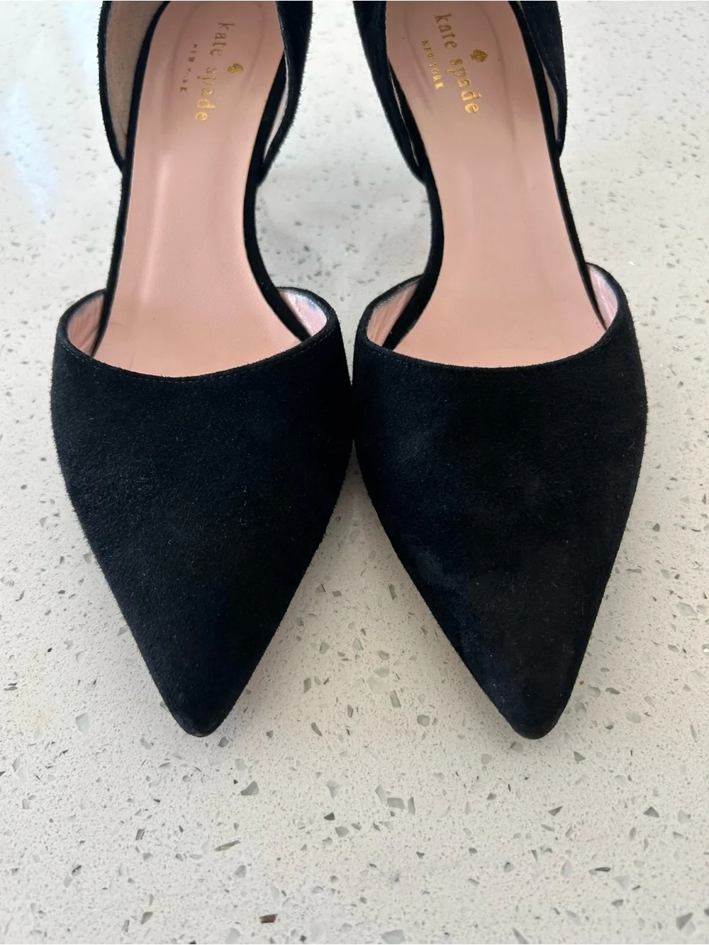 Kate Spade Kitten Heels with Bow on back Sz 7
